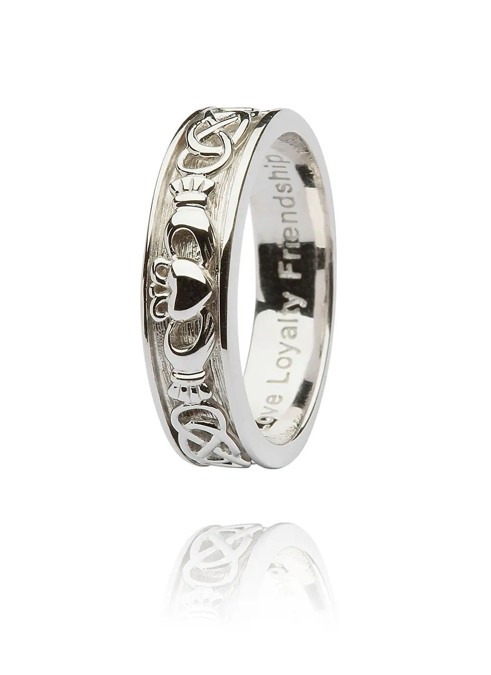 Sterling Silver Ladies Corrib Claddagh Ring