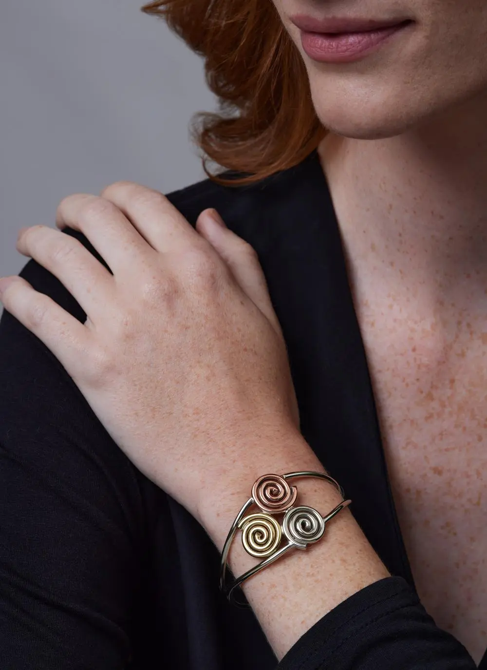 Celtic Triskele Bracelet Tri-Color