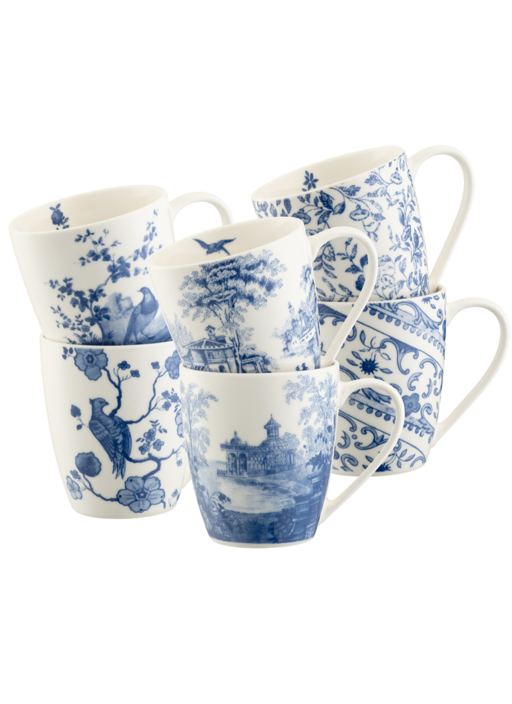 Archive Blue Mugs Set of 6