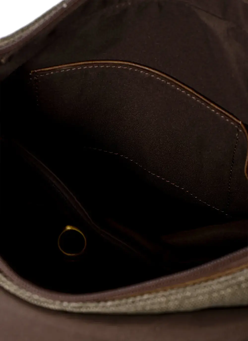 Single Buckle Tweed Satchel