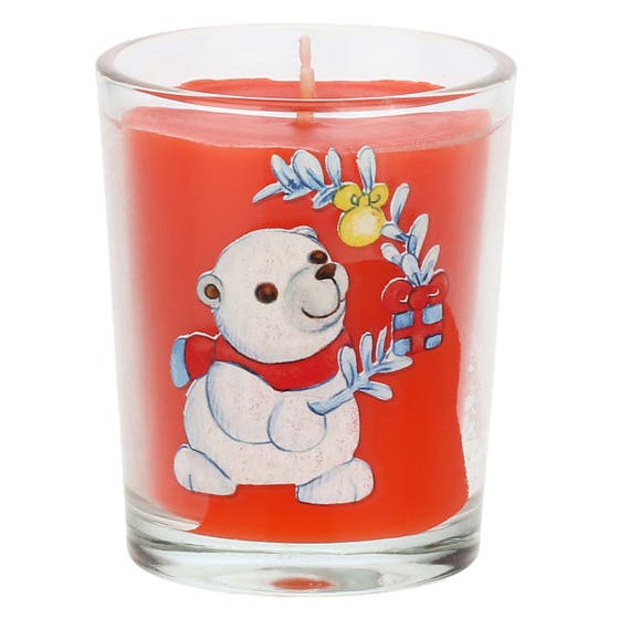 Dolce Inverno candle with Paul the Polar Bear - cinnamon