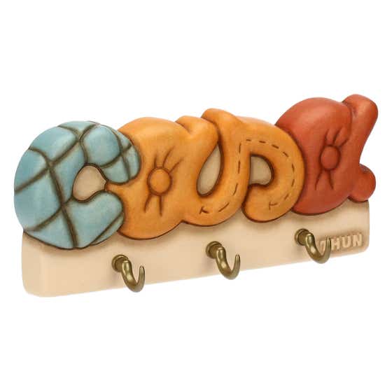 Plum茅 ceramic key holder with 3 hooks