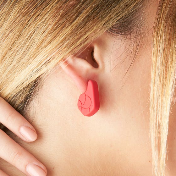 Flower resin pin earrings