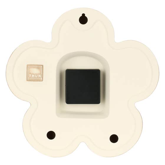 Iconic Elegance ceramic clock with flower to hang up