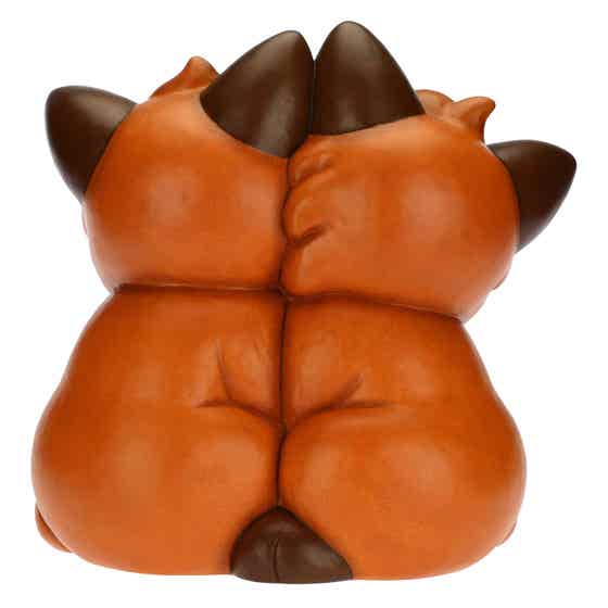 Grace the Fox with mum and dad