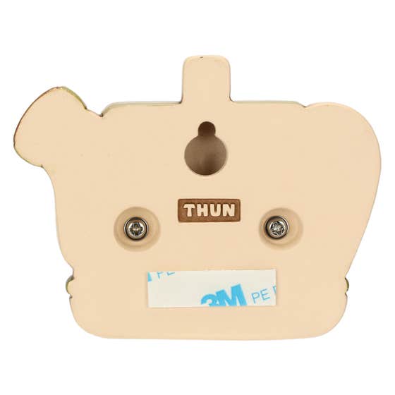 Country Bloom Ceramic Tea Towel Holder with 2 Hooks