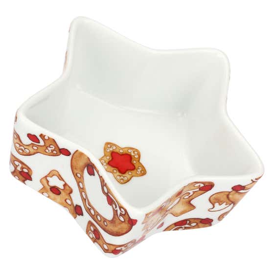 Thunland porcelain star-shaped bowl, small