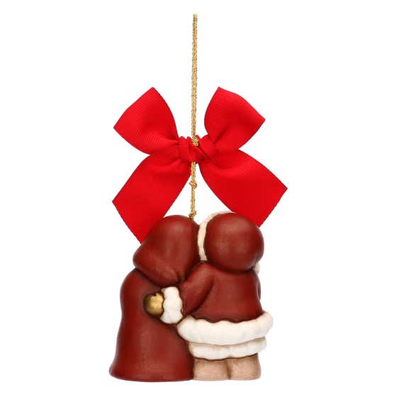 Christmas decoration Santa and Mrs. Claus, totem