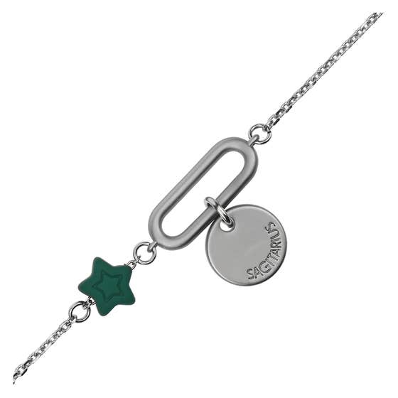 Bracelet with star and pendant "Sagittarius"