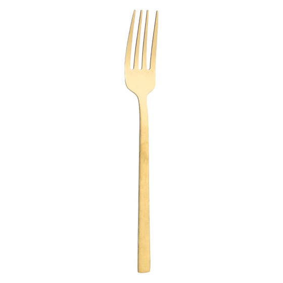 24-piece gold cutlery set