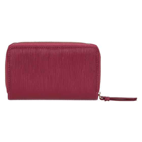 Medium eco leather wallet, cherry