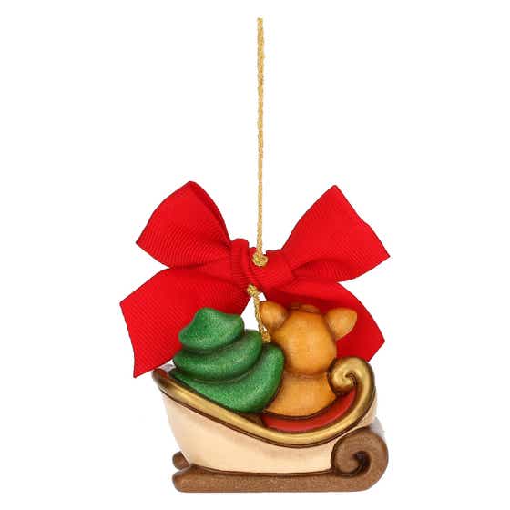 2024 Limited Edition ceramic decoration sledge with Amy fawn