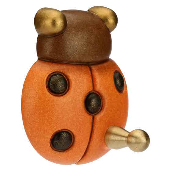 Country lucky ladybird-shaped tea towel hook