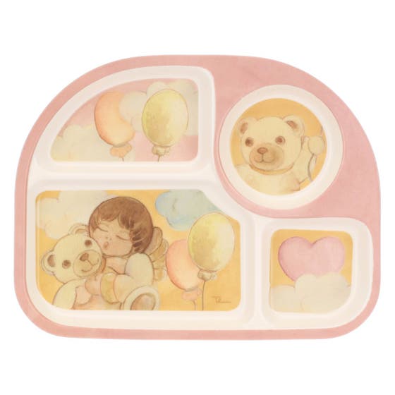 Melamine girls' mealtime set, large