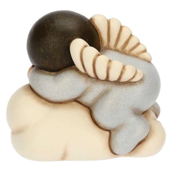 Blue ceramic angel on cloud