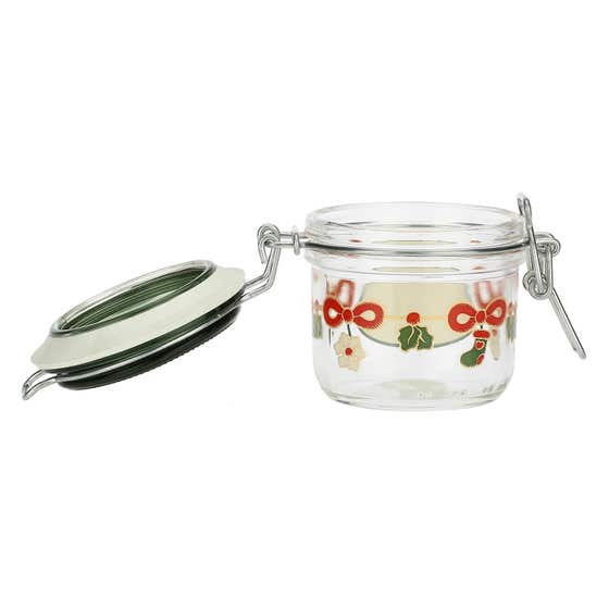 Set of 2 small Magico Natale jars and 2 spoons