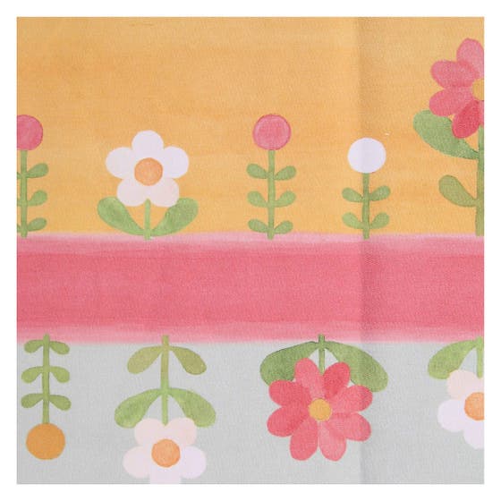 Set of 1 Florianne cotton tea towel and 2 wooden spoons