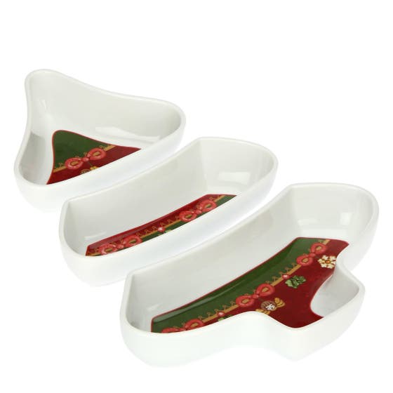 Desideri di Natale porcelain Christmas tree-shaped appetizer dish