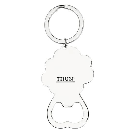 Metal bottle opener with four-leaf clover and Ella ladybird