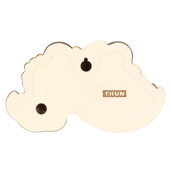 Pair of wall angels with ceramic moon and star