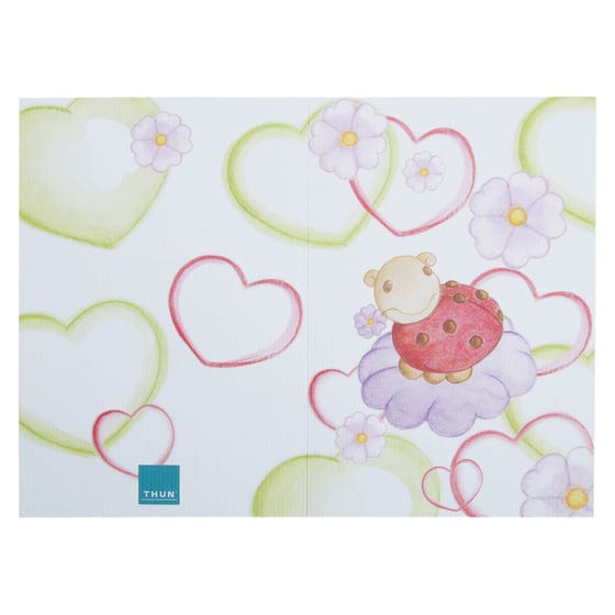 Lucky ladybird greeting card