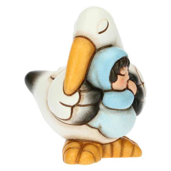 Birth stork with baby boy