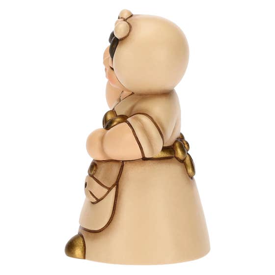 Presepe Cla&szlig;ico ceramic woman with fish champagne