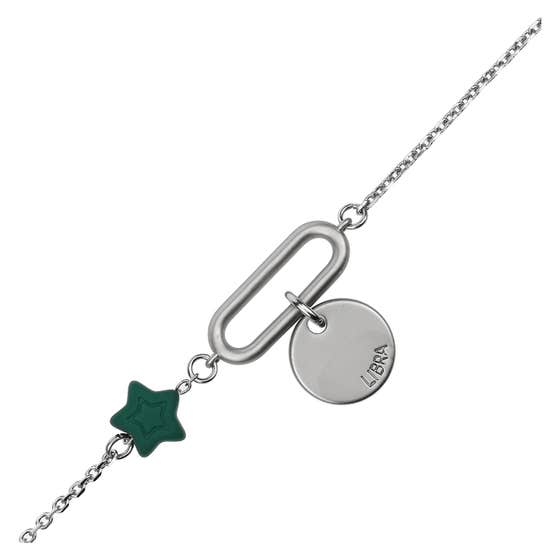 Bracelet with star and pendant "Libra"