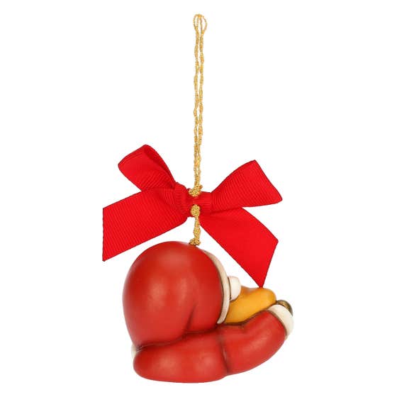 Santa Claus with star ceramic decoration, small