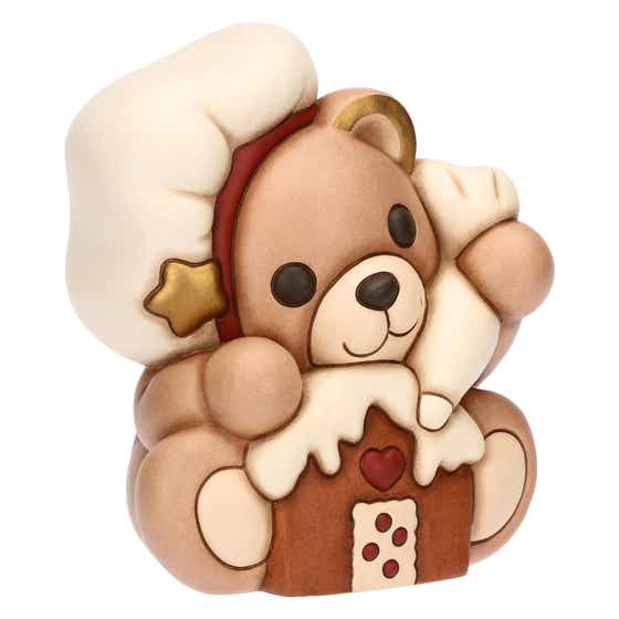 Large ceramic teddy chef