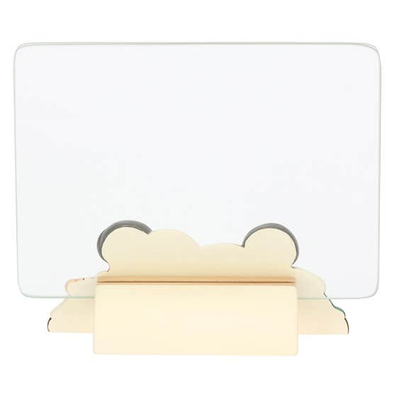 Newlywed photo frame with heart in ceramic and gla&szlig;