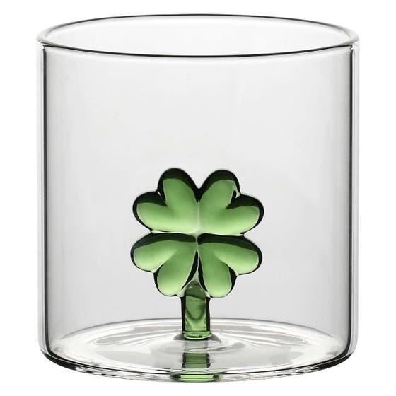 Set of 2 four-leaf clover gla&szlig;es