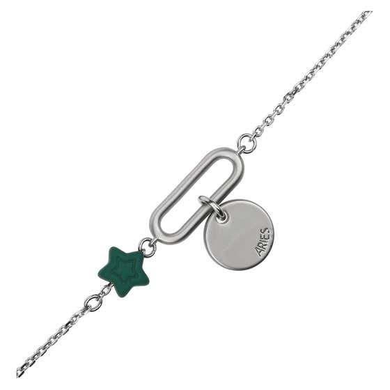 Bracelet with star and pendant "Aries"