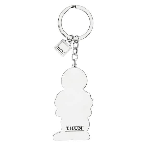 Blue boy football player keyring