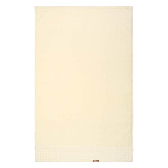 Set of 2 Iconic Elegance towels, cream