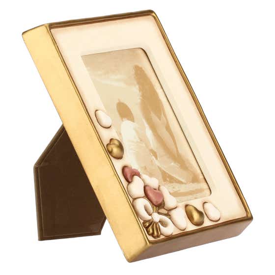 Country photo frame with hearts 10 x 15 cm