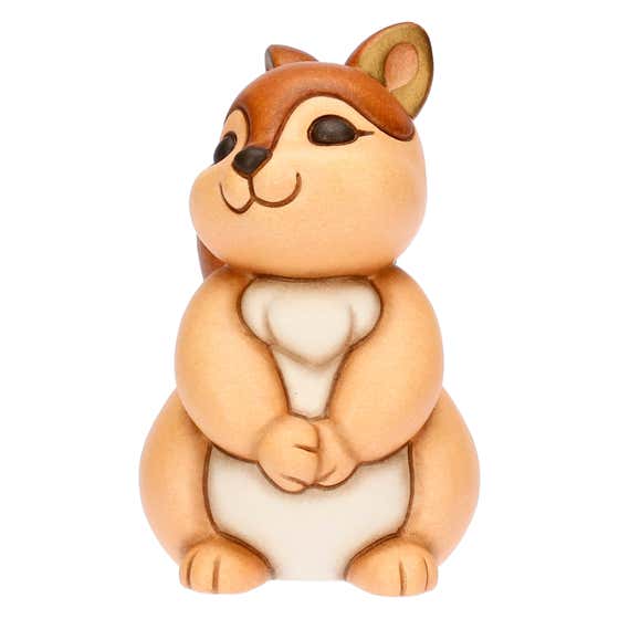Standing Diva Squirrel in ceramic, small