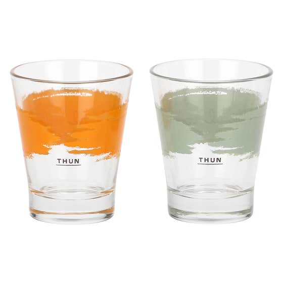 Set of 2 gla&szlig; coffee cups THUN x Caffitaly