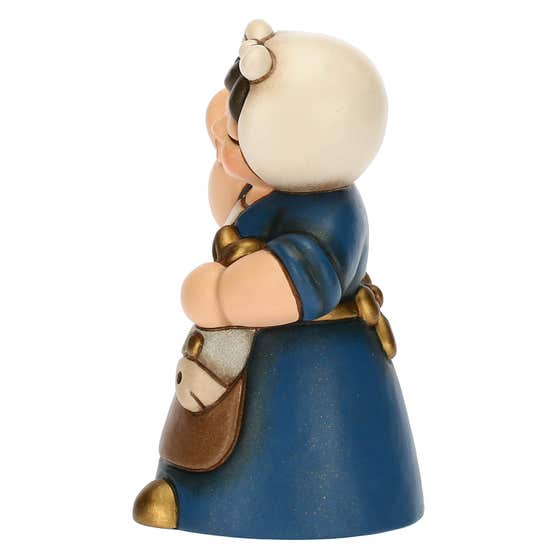 Presepe Cla&szlig;ico ceramic woman with fish blu