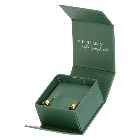 Earring with cowslip pendant