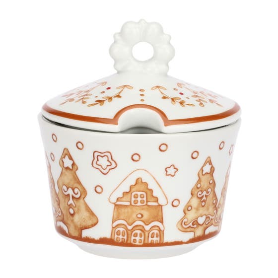 Thunland porcelain sugar bowl with spoon