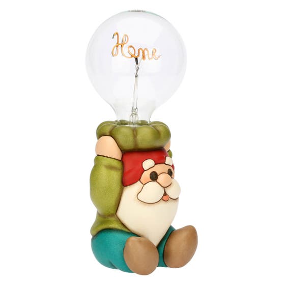 Tischlampe aus Keramik Zwerg