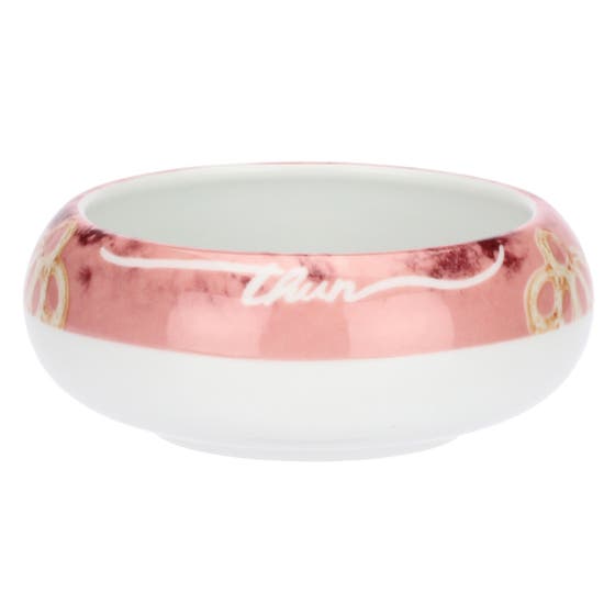 Plate set with 3 Bloomia porcelain bowls