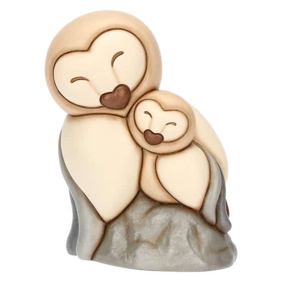 Barn Owl Barbi with small ceramic, large