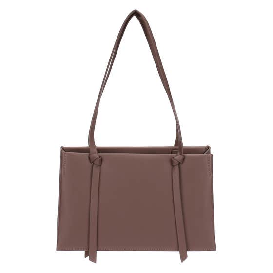 Eco-leather shopper with cro&szlig;over