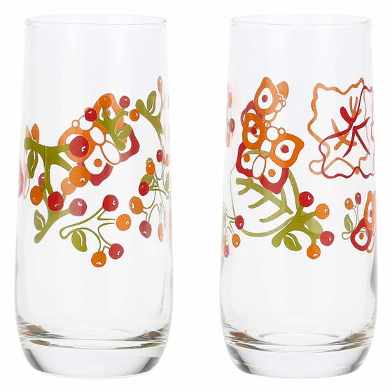 Set of two large Fall in Love gla&szlig;es