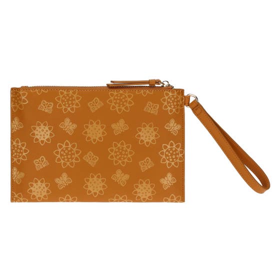 Pochette with sunflowers and butterflies