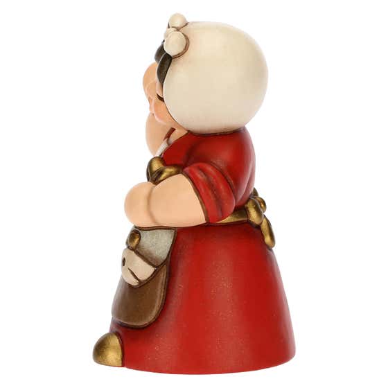 Presepe Cla&szlig;ico ceramic woman with fish red