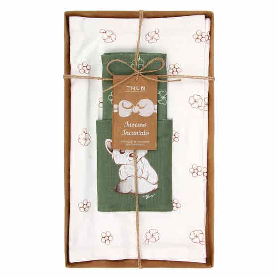 Inverno Incantato placemat with pocket and napkin