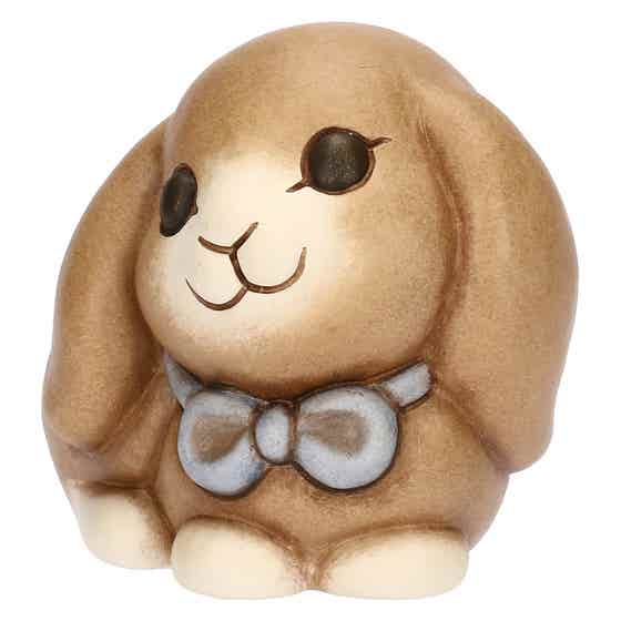 Roger bunny with bow in ceramic, small